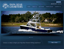 Tablet Screenshot of papabearcharters.com